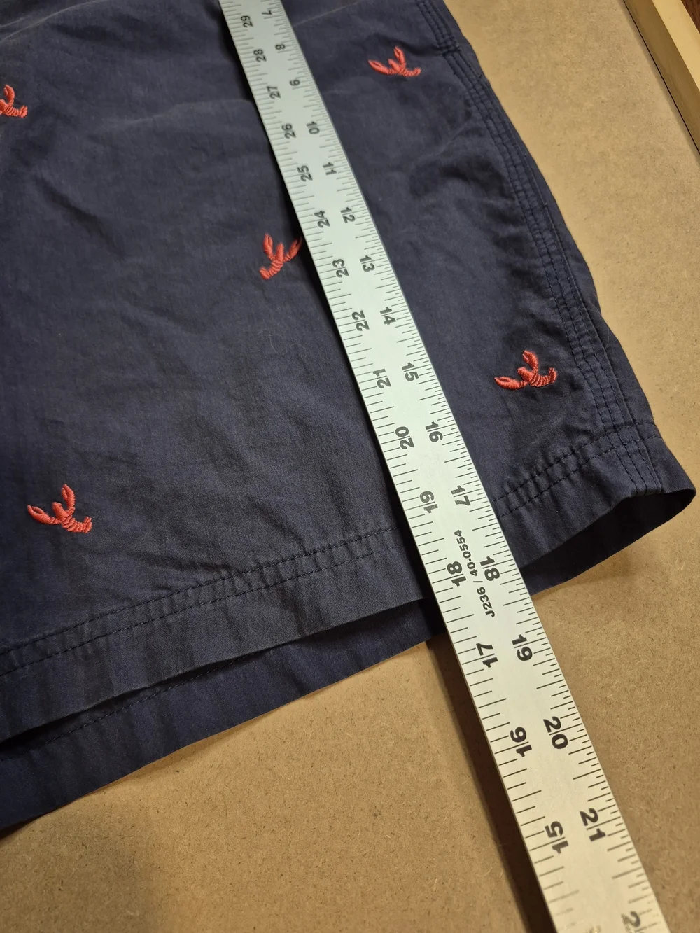 Daniel Cremieux Navy Swim Shorts with Red Embroidery 4378/5